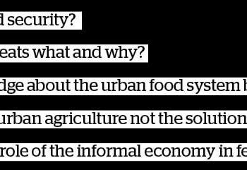 The Informal Economy’s Role in Feeding Cities – a Missing Link in Policy Debates?