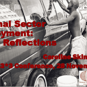 Informal Sector Employment: Policy Reflectors