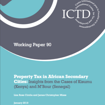 Property Tax in African Secondary Cities: Insights from the Cases of Kisumu (Kenya) and M’Bour (Senegal)