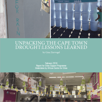 Unpacking the Cape Town drought: Lessons learned