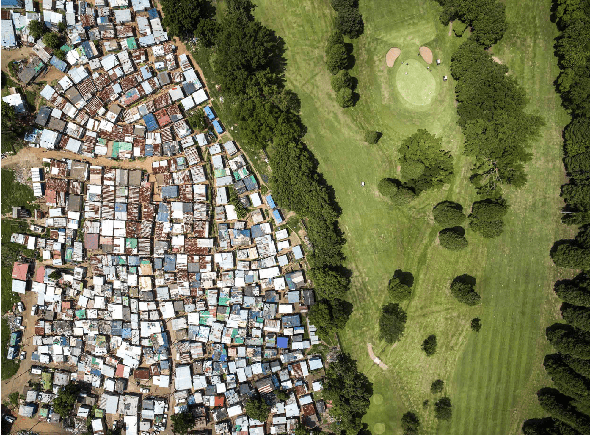 Unequal Scenes by photographer Johnny Miller.