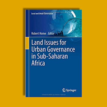 New book explores issues of land and urban governance in Africa