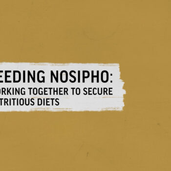 Feeding Nosipho: Working together to secure nutritious diets