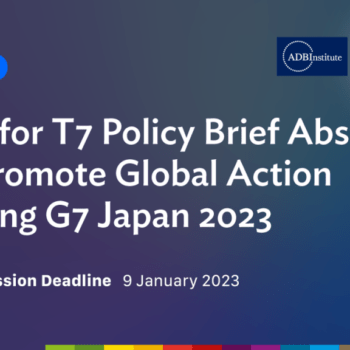 Call for T7 Policy Brief Abstracts to Promote Global Action During G7 Japan 2023