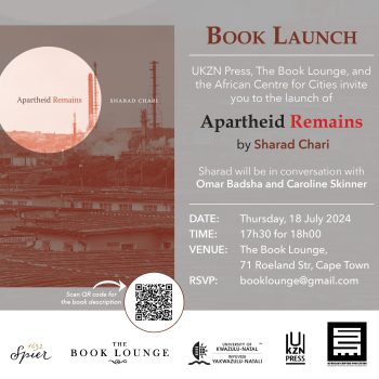Book Launch – Apartheid Remains by Sharad Chari