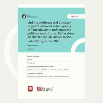 Report:  Reflections on the Tanzanian Urbanisation Laboratory, 2017–2020